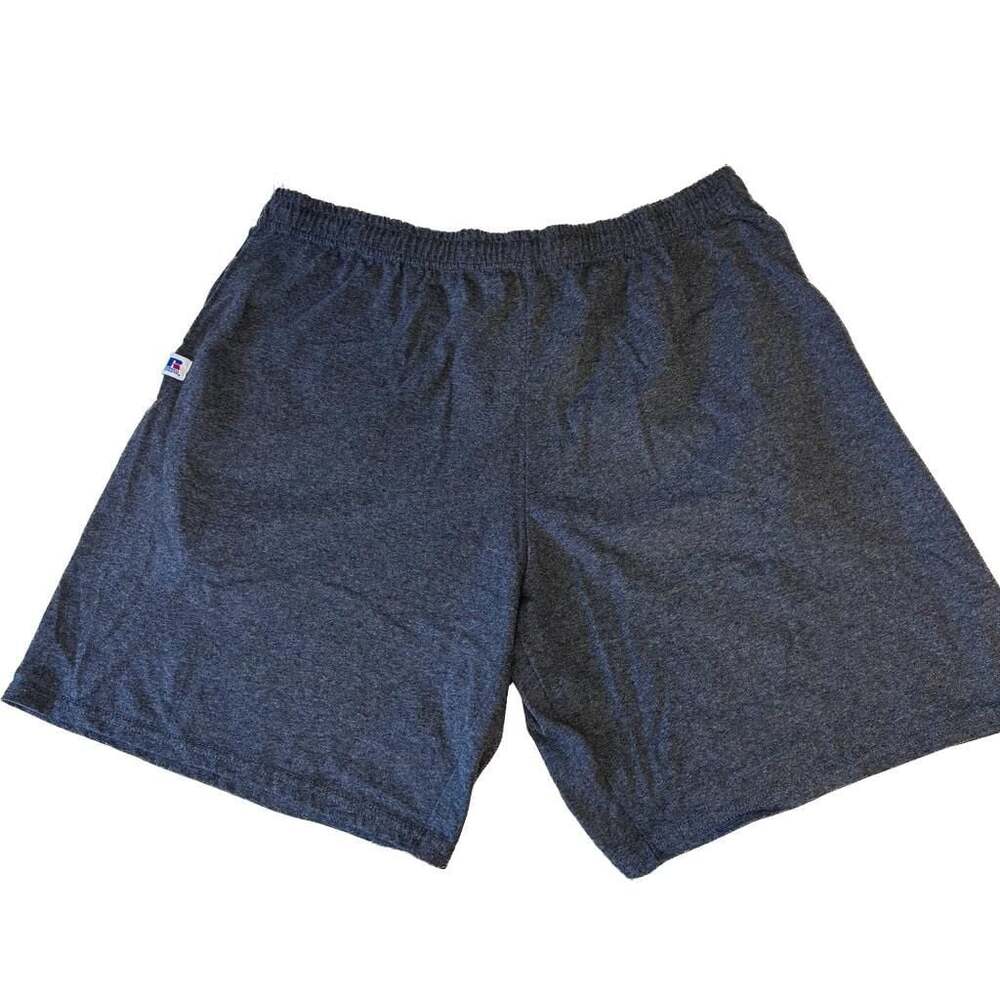 Russell Athletic Blue Grey  Lightweight Jersey Knit Shorts Size XL
